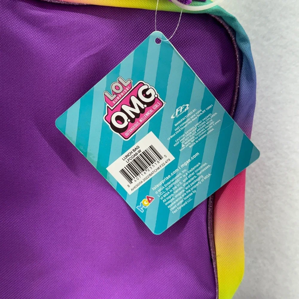 LOL Surprise‎ OMG Dolls Rainbow Lunch Bag Box New with Tags Girls Kids
